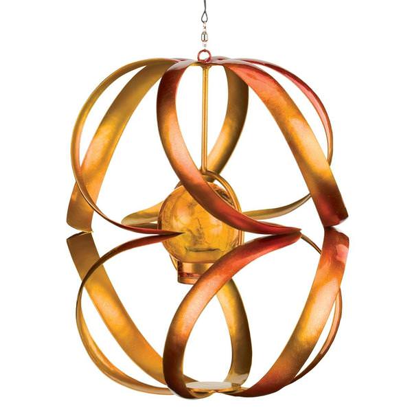 23.5" Red/Orange Spiral Hanging Wind Spinner