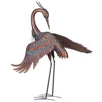 View 44" Copper Patina Heron Decor