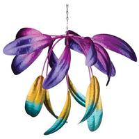 Regal Art & Gift 21.5" Purple/Blue Leaf Hanging Wind Spinner