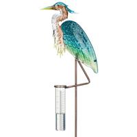 Regal Art & Gift Blue Heron Rain Gauge Garden Stake