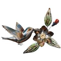 View 24.25" Bronze/Gold Hummingbird Wall Decor