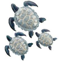 Regal Art & Gift Blue Sea Turtle Wall Decor (Set 3)