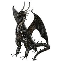Regal Art & Gift 31" Pewter Fire Dragon