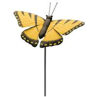 View 36" Yellow Swallowtail Butterfly Garden Stake