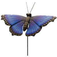 View 46" Blue Morpho Butterfly Garden Stake