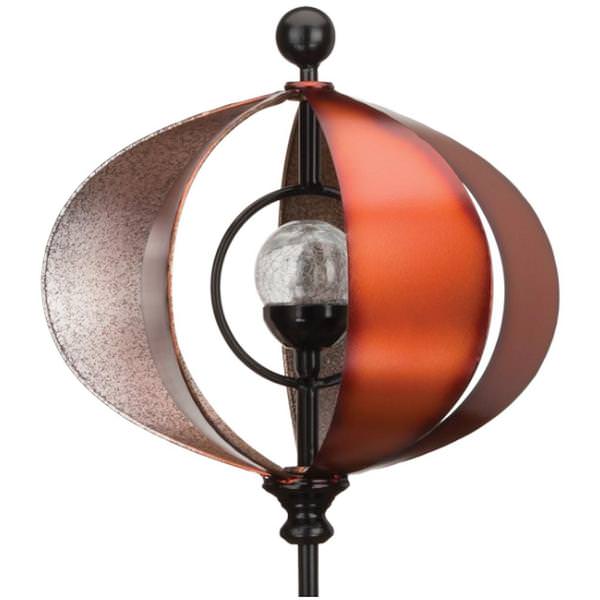 65" Bronze/Silver Orb Wind Spinner