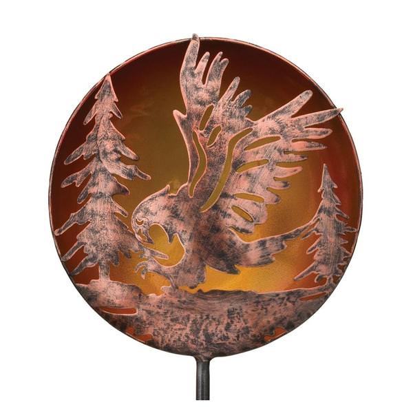 36" Night Sky Eagle Solar Stake