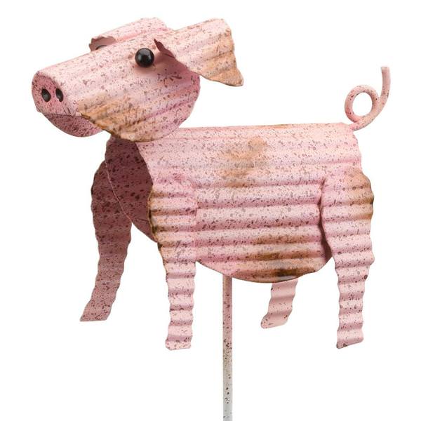 16" Pig Barn Plant Pick