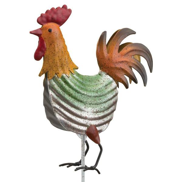 16" Rooster Barn Plant Pick