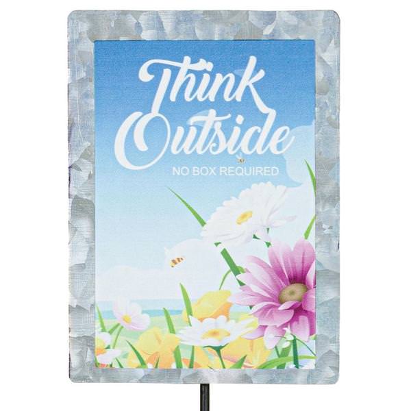 "Think Outside" Funny Sign
