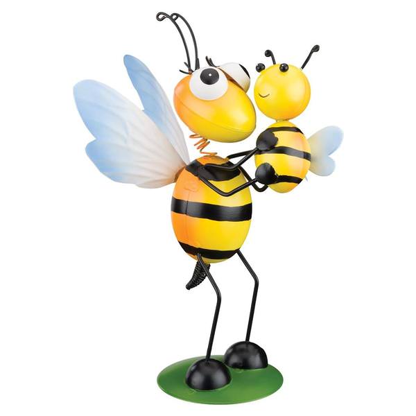 Metal Mama & Baby Bee Décor