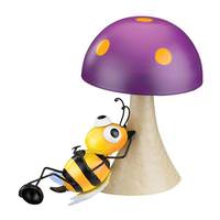 Regal Art & Gift Metal Mushroom Bee Décor