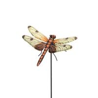 View 36" Calico Dragonfly Stake