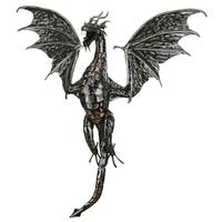 Regal Art & Gift 36" Gun Metal Dragon Wall Décor