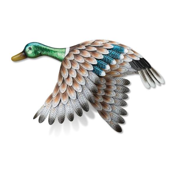 "Wing Down" Metal Mallard Wall Décor