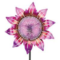 View 55" Purple Mosaic Flower Stake