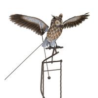 View 61" Rocker Stake Owl Lawn Ornament