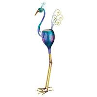 Regal Art & Gift 33" Peacock Shadow Solar Décor