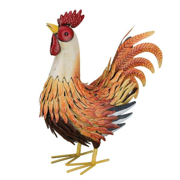 14.25" Small Sunburst Rooster Figurine