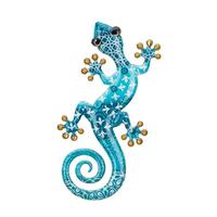View 8" Blue Luster Gecko Wall Décor