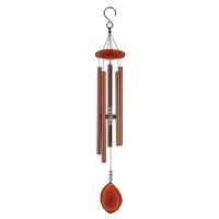 Regal Art & Gift 32" Amber Agate Aluminum/Steel/Acrylic Bird Chime