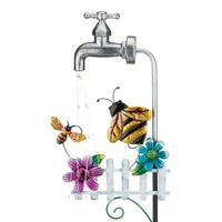 View 35.25" Bee Faucet Solar Stake