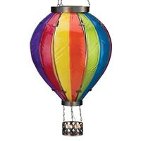 Regal Art & Gift 27.25" Extra Large Rainbow Hot Air Balloon Solar Lantern
