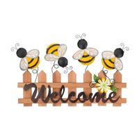Regal Art & Gift 18" Fence Bee Happy Wall Décor