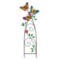 View 41.5" Butterfly Fleur De Lis Stake