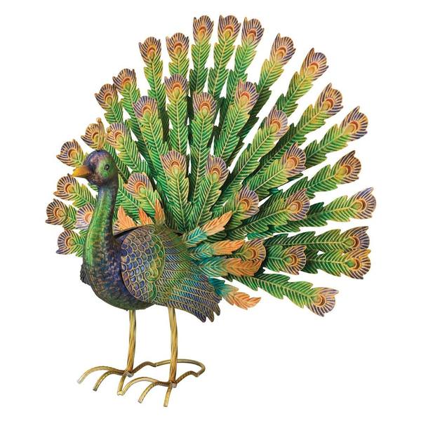 23.5" Pride Imperial Peacock Décor
