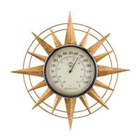 Regal Art & Gift 14" Compass Metal/Acrylic/Paper Thermometer Wall Décor