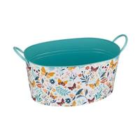 View 22.5" Butterfly Metal/Decal Paper/Wood Bucket