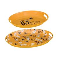 Regal Art & Gift 20.5" Bee Metal/Decal Paper/Wood Tray (2 Pack)