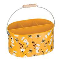 Regal Art & Gift 10.5" Bee Metal/Decal Paper/Wood Utensil Caddy