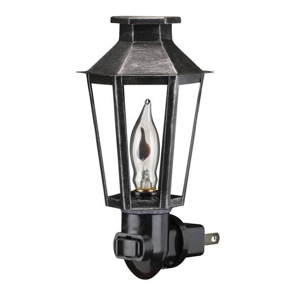 5.75" Pewter Flicker Flame Lamp Builder