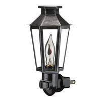 View 5.75" Pewter Flicker Flame Lamp Builder