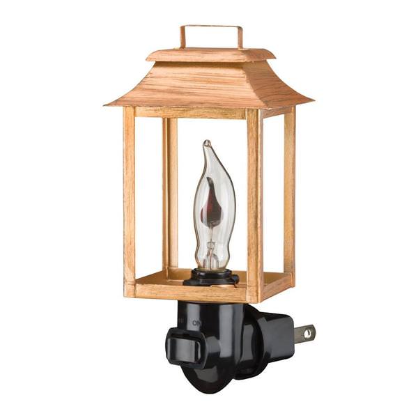 5.75" Gold Flicker Flame Lamp Carriage