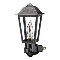View 5.75" Pewter Flicker Flame Lamp Woodland 