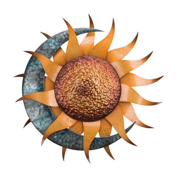 24" Sun & Moon Wall Décor