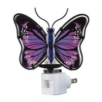 View 5" Purple Butterfly Night Light