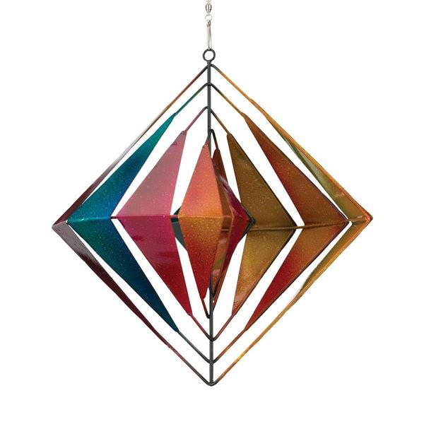 27" Illusion Diamond Hanging Wind Spinner