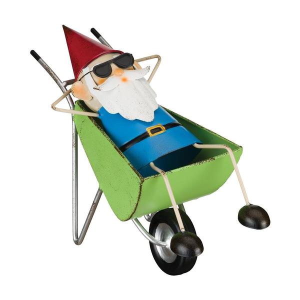 11.75" "Wheel Barrel" Gnomies Décor