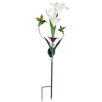 Regal Art & Gift Multi-Color Solar Lily Garden Stake