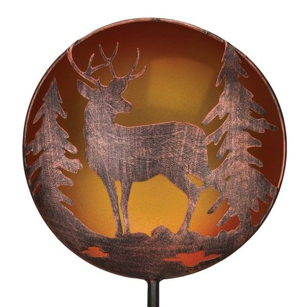 36" Night Sky Deer Solar Stake