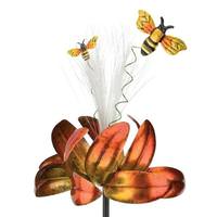 Regal Art & Gift 45" Yellow Bee Solar LED Garden Stake Decor