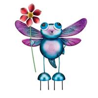 Regal Art & Gift 22.5" Blue Dragonfly Solar LED Garden Stake Decor