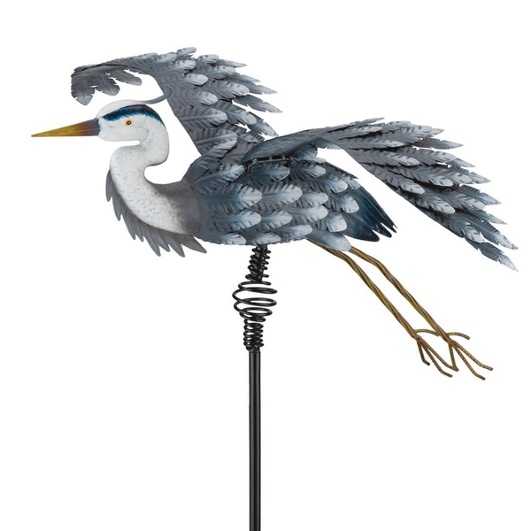 30" Bouncie Heron Bird Stake 