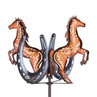 Regal Art & Gift 50" Copper Horse Swirls Wind Spinner