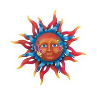 Regal Art & Gift 23.5" Multi-Color Sun Hippie Wall Décor