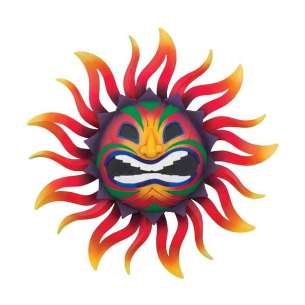 24.5" Multi-Color Tiki Sun Wall Décor
